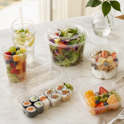 PLA Cold Food Containers and Cups