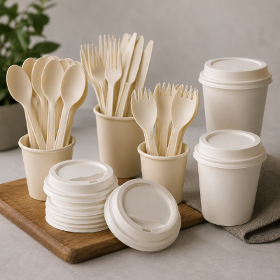 CPLA Cutlery and Heat-Resistant Lids