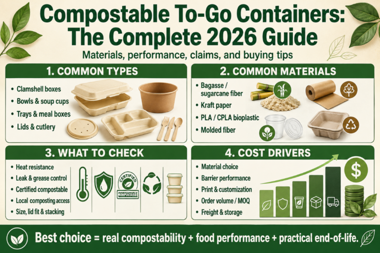 Compostable To-Go Containers: The Complete 2026 Guide