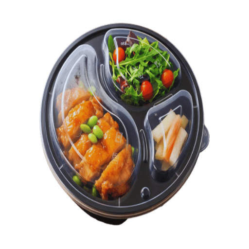 3-Compartment Containers