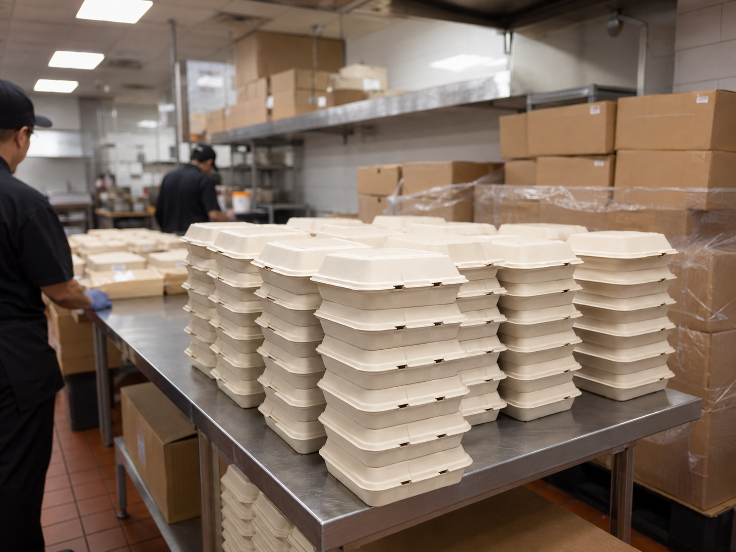 Chain restaurant high-volume MFPP entrée containers