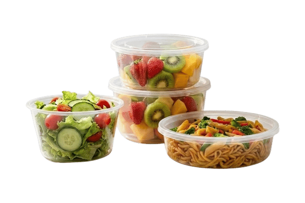 Crystal-Clear Takeout Containers - PP / PET Clear Range
