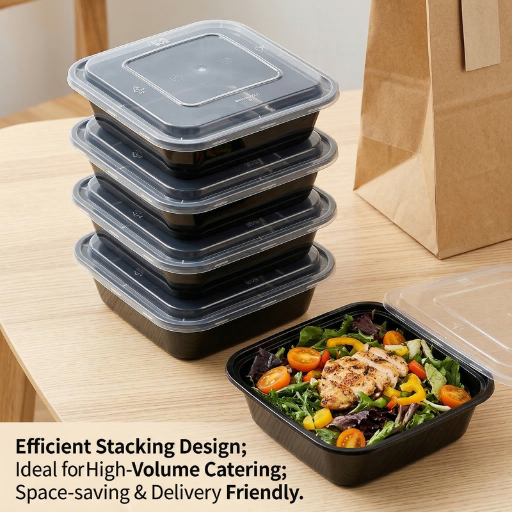 Wholesale OEM Disposable Food Containers Stacking