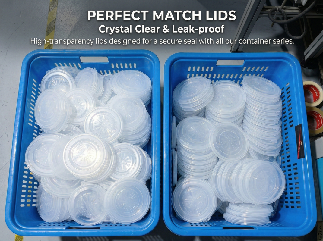 Food delivery aggregator branded IML clamshell packaging