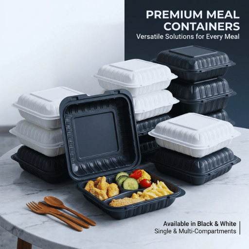 MFPP Hinged Containers - Microwave-Safe, Leak-Proof and Stackable Solutions