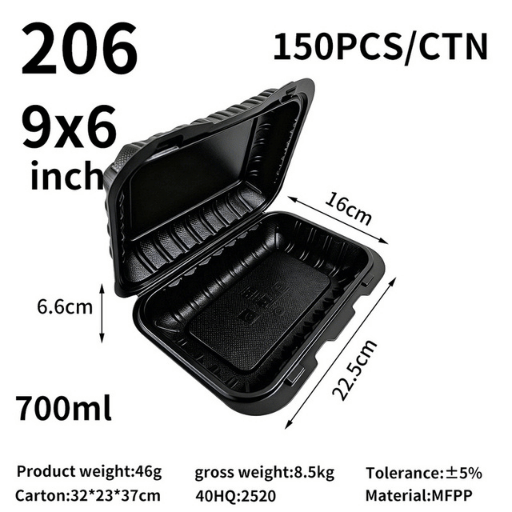 MFPP Hinged Container 9x6 in