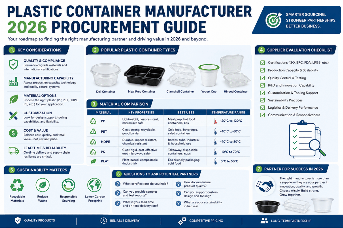 Plastic Container Manufacturer 2026 Procurement Guide