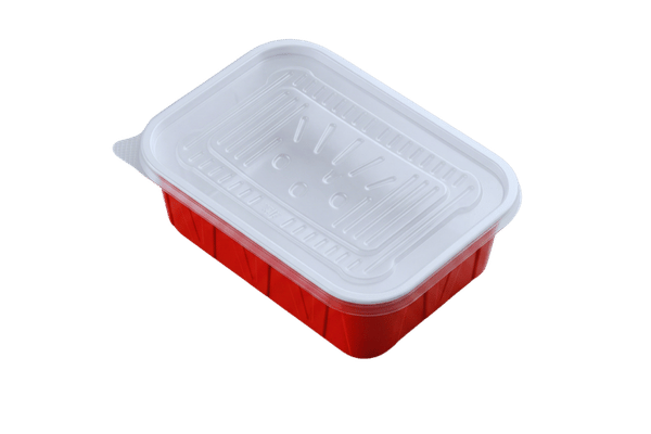 Hero Multi-compartment Red & White V-Ribbed Blister Pack
