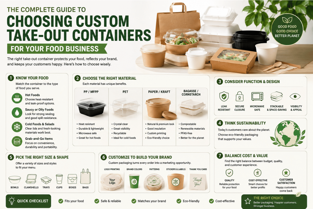 The Complete Guide to Choosing Custom Take-Out Containers for Your Food Business