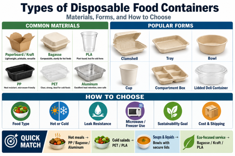 Types of Disposable Food ContainersMaterials, Forms, and How to Choose