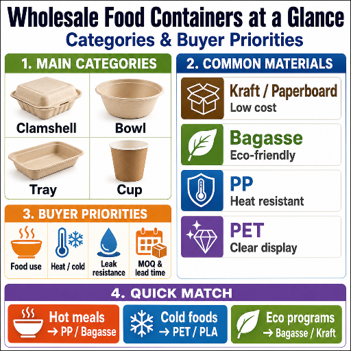 Wholesale Food Containers at a Glance_ Categories & Buyer Priorities