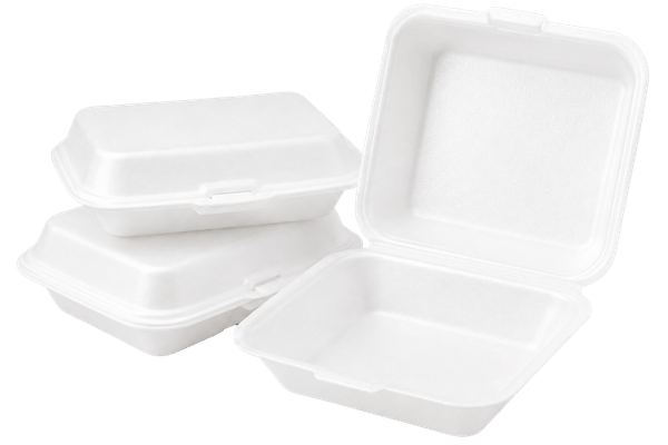 One-piece foam hinged clamshell design
