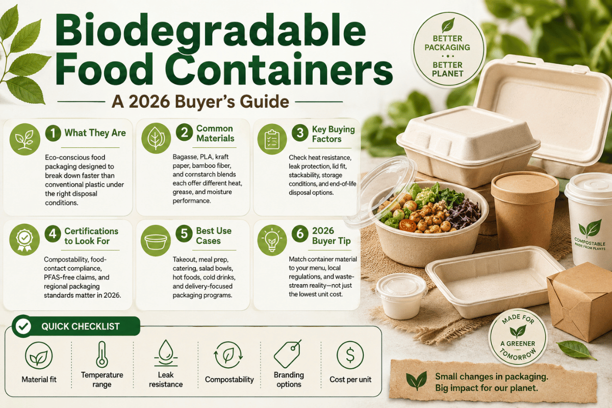 Biodegradable Food Containers: A 2026 Buyer's Guide