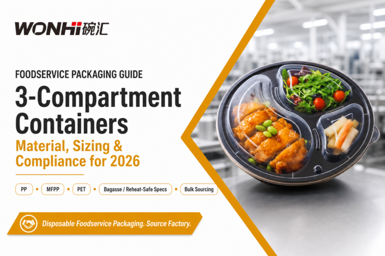 3-Compartment Containers: 2026 Foodservice Buyer's Guide