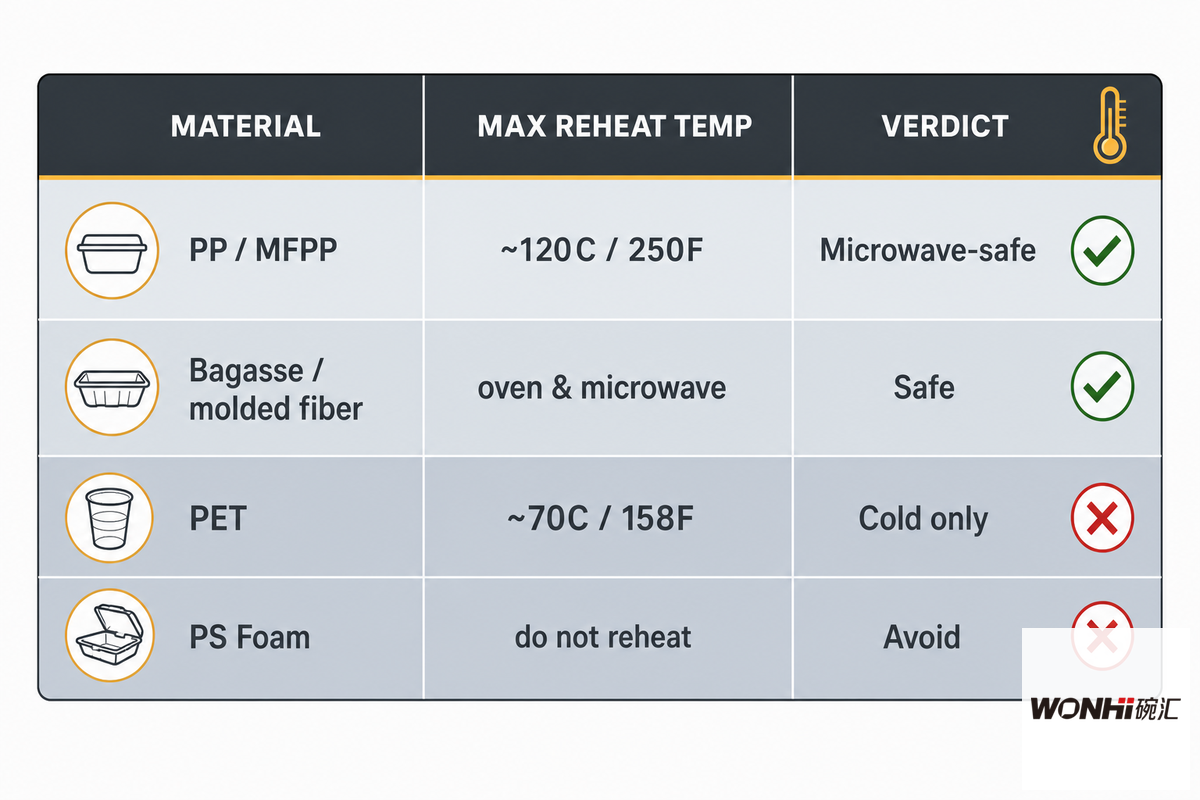 Will It Survive the Microwave? The Foodservice Reheat-Temperature Ladder — Wanhui
