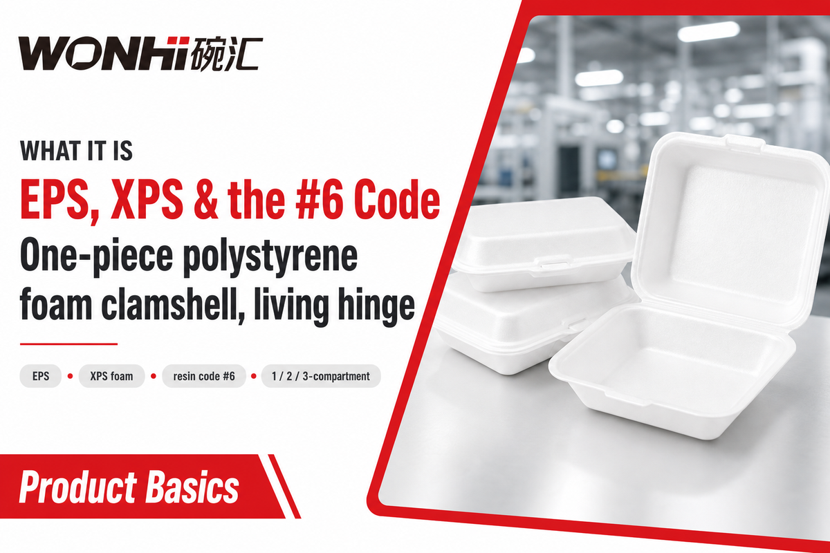 What Foam Hinged Containers Actually Are (Styrofoam, EPS, XPS & the #6 Code) — Wanhui