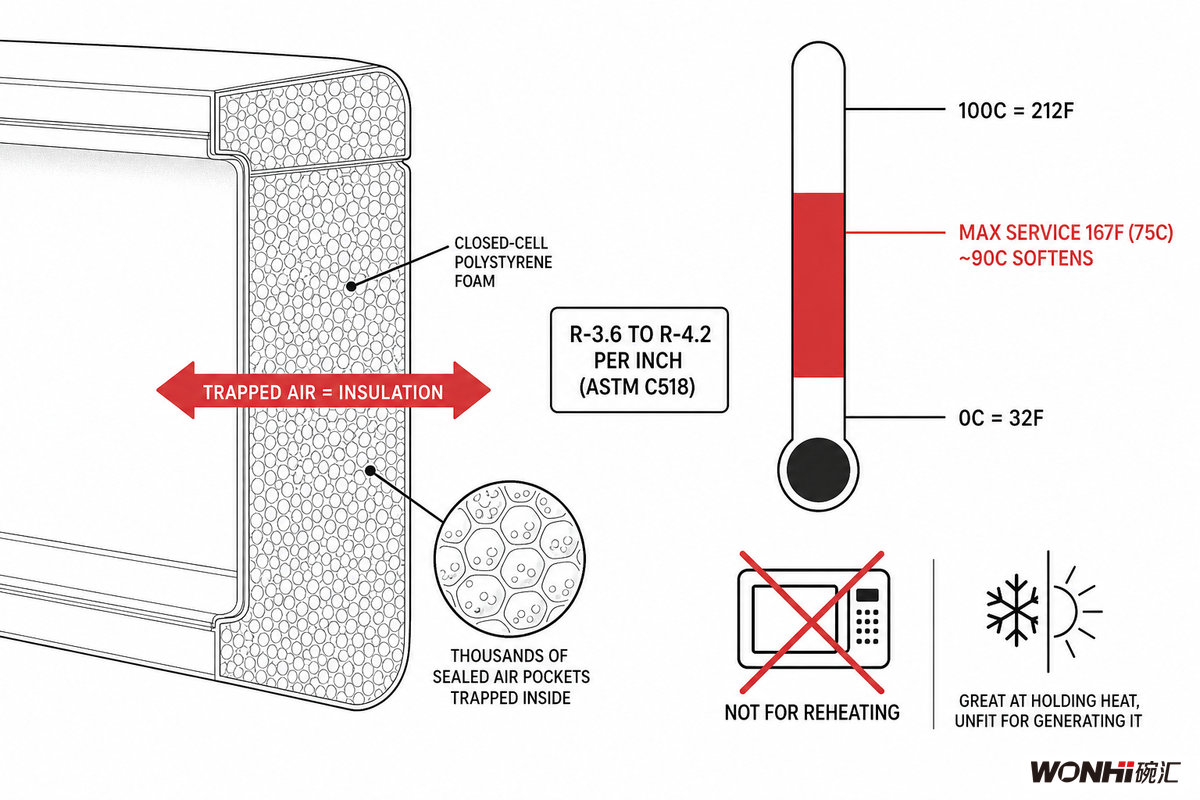 How Foam Insulates, and the Temperature Limit That Ends the Story — Wanhui