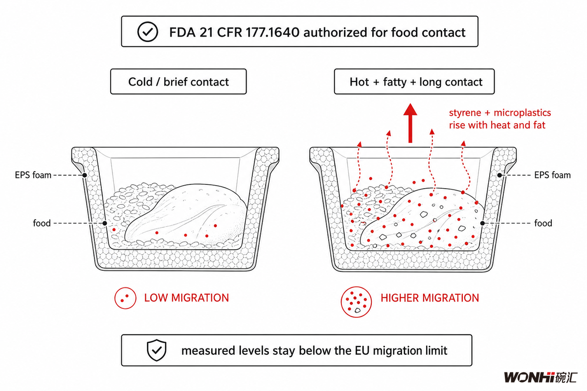 Are Foam Food Containers Safe? Styrene, Hot Food & Microplastics — Wanhui