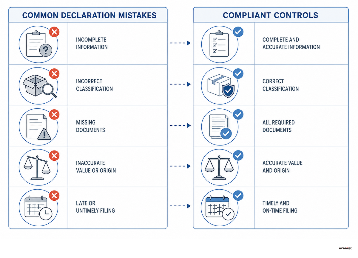 Common Customs Mistakes and Legal Tariff-Risk Controls — Wonhimealbox