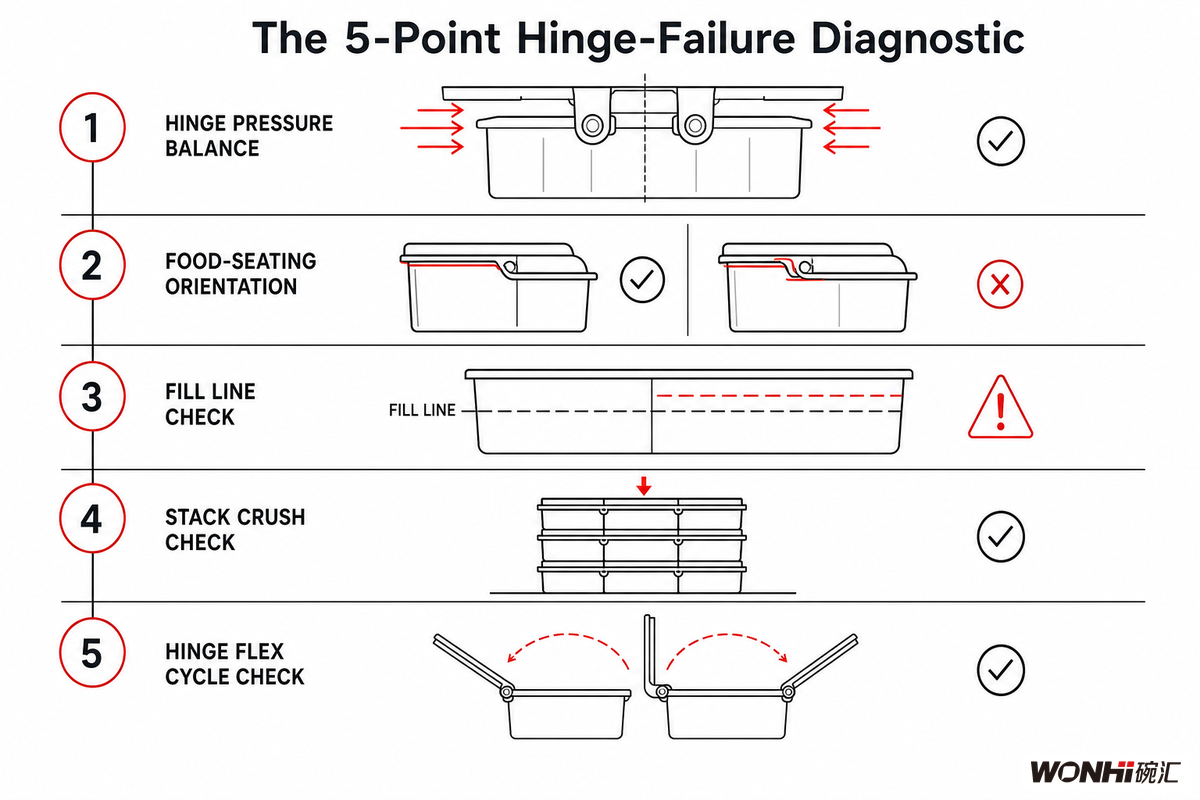 Why Hinged Containers Leak, Warp, or Crack, and How to Catch It on Receiving — Wanhui