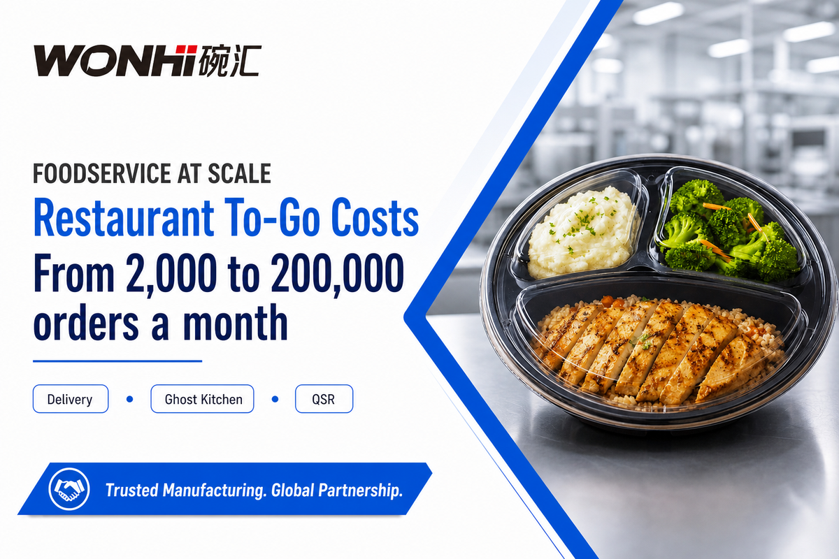 Restaurant & Foodservice To-Go Container Costs at Scale — Wanhui