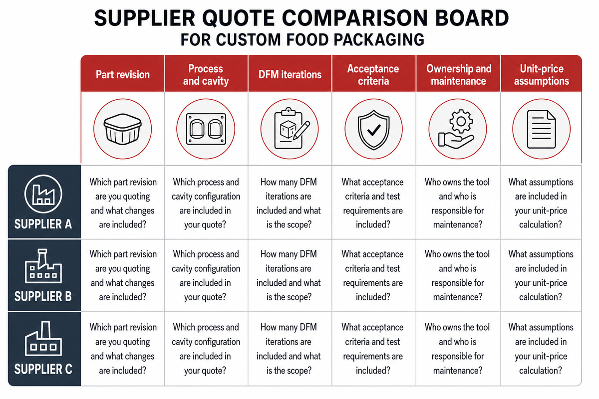 Compare an Injection Molding Quote Line by Line