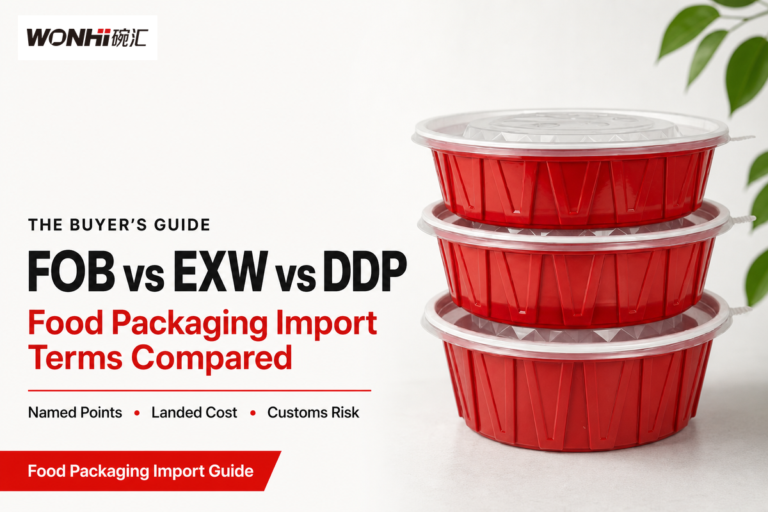 FOB vs EXW vs DDP Food Packaging: 7 Buyer Checks