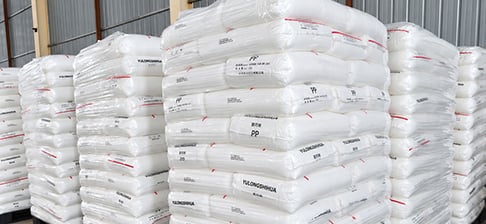 Incoming raw materials for food container production