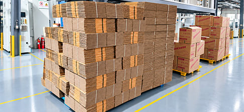 Packaging accuracy check and carton stacking