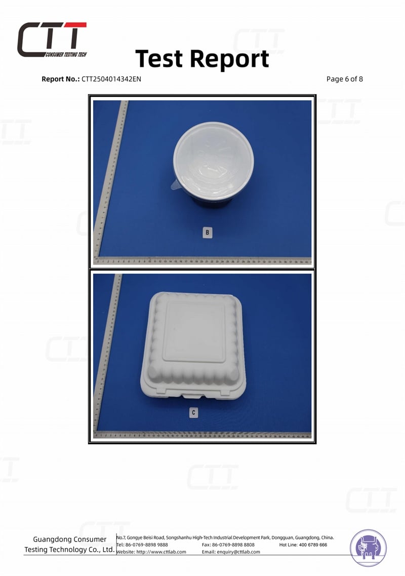 Visual inspection parameters and test report overview