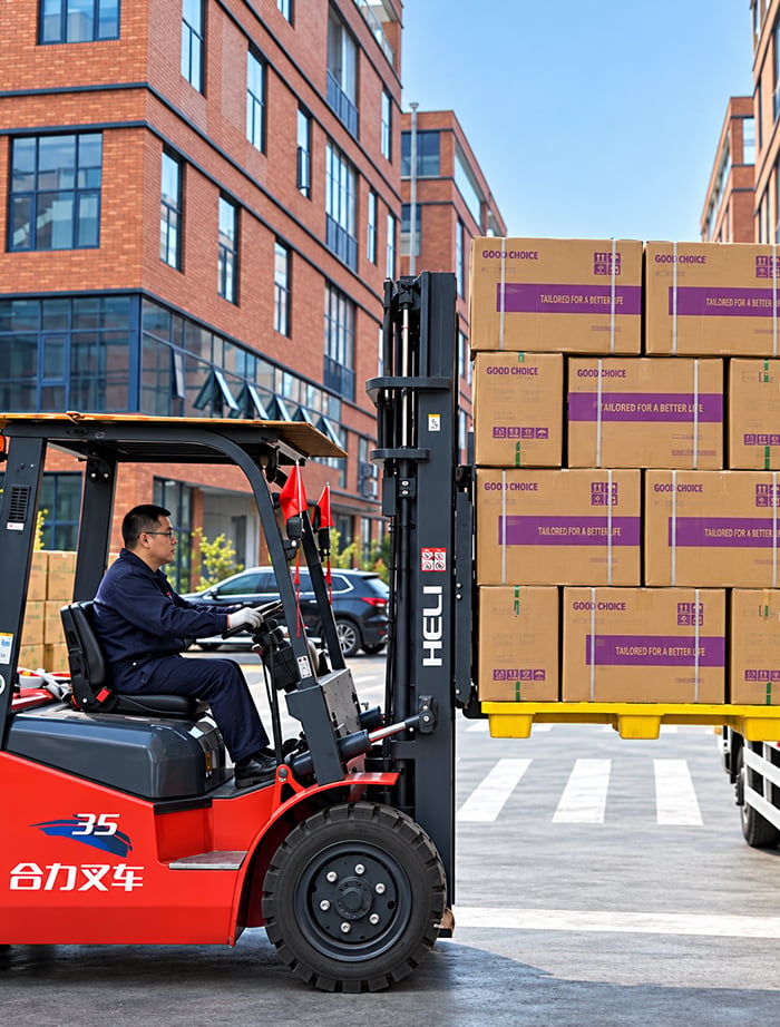 Forklift loading=