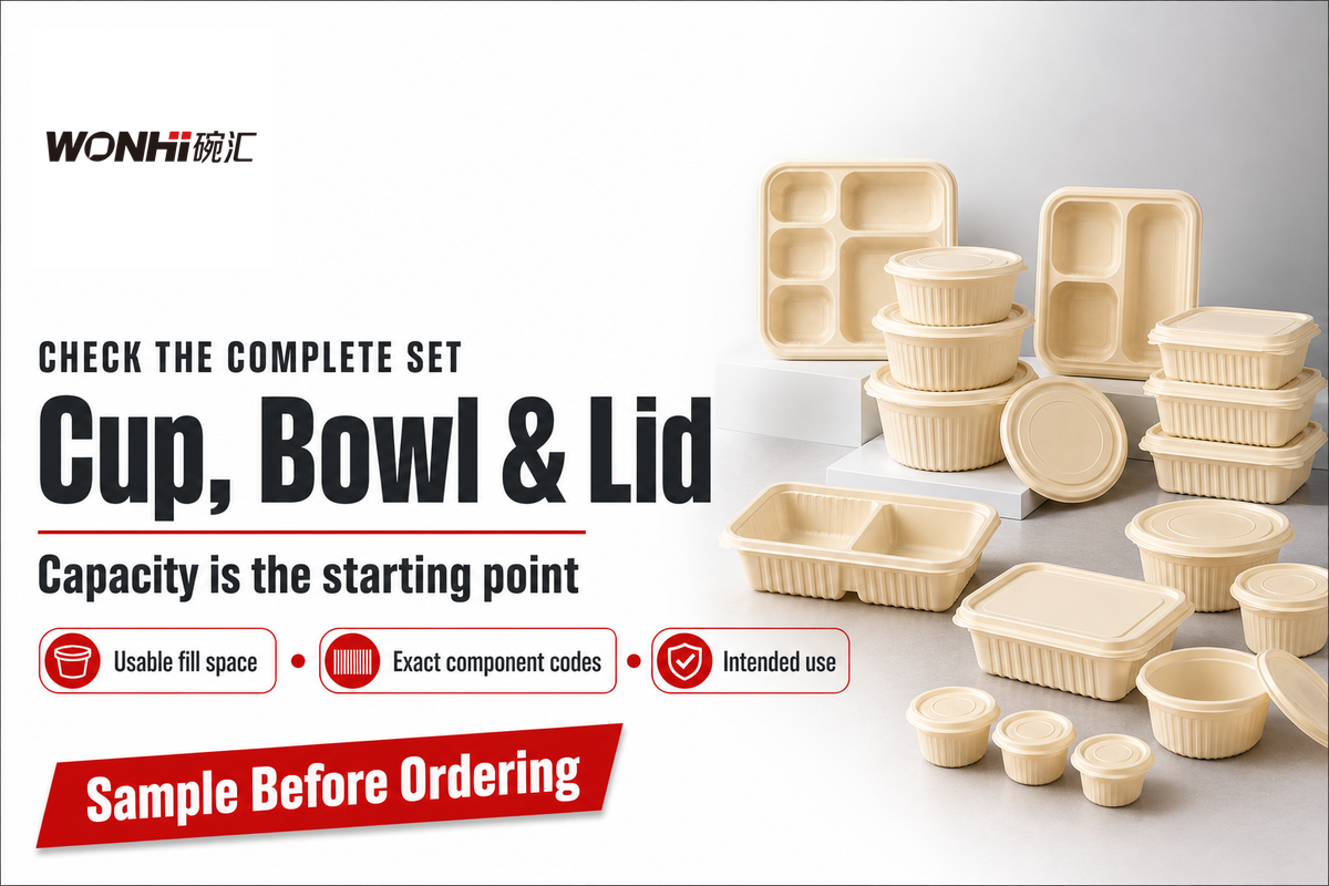 Capacity alone does not confirm lid compatibility, usable fill space or intended food-use conditions.