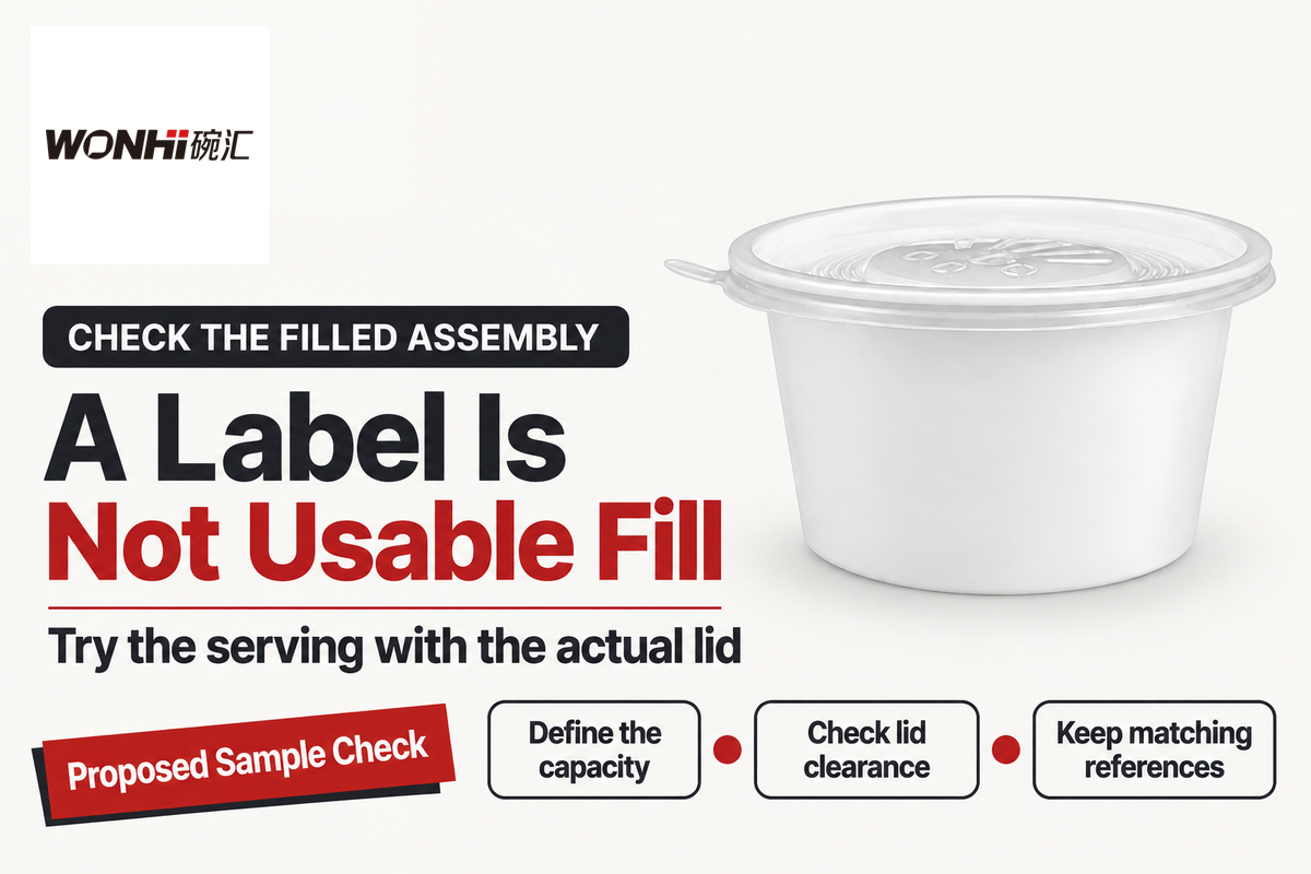 Check the serving with the specified lid before approval; proposed Wanhui sample check.