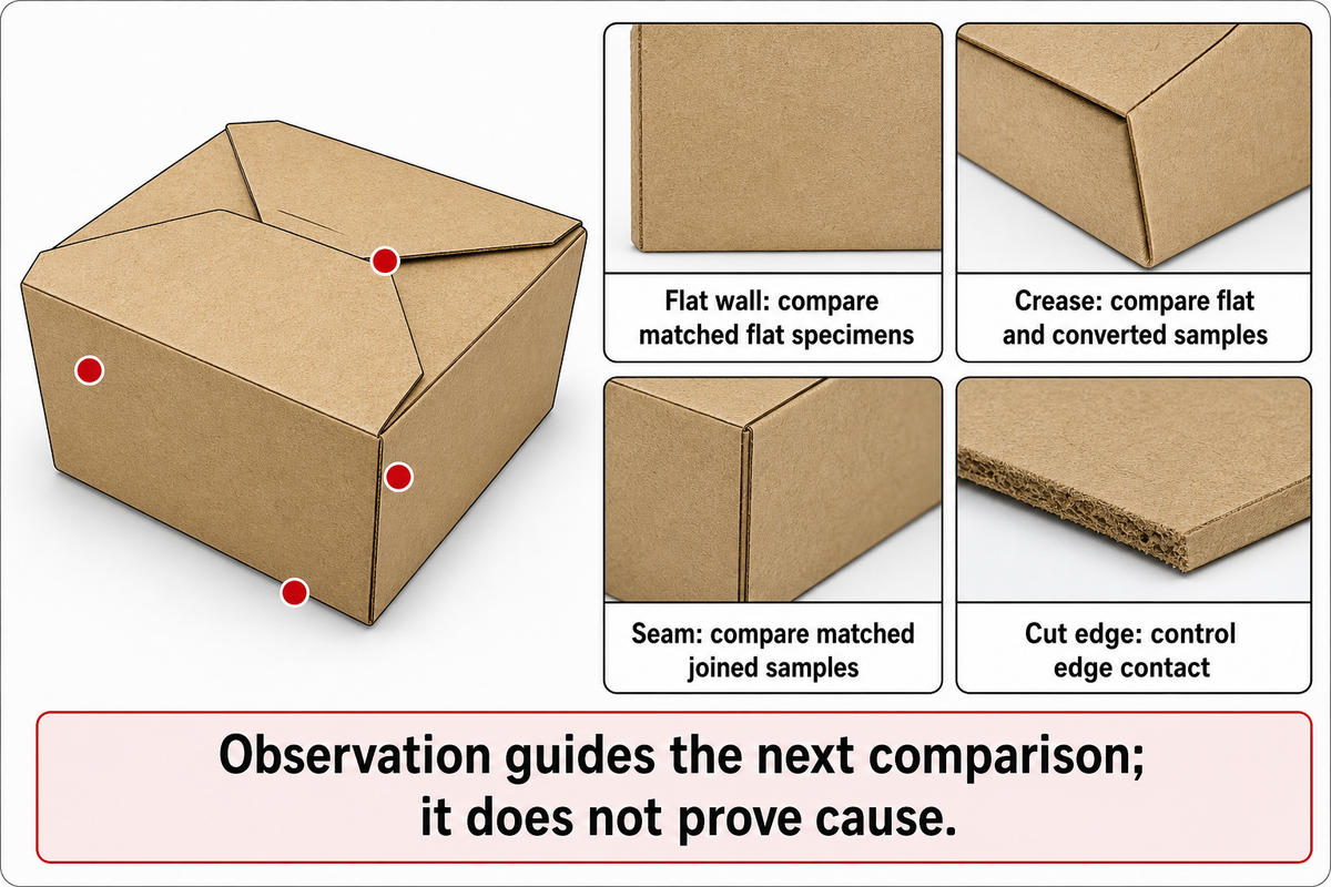 The 4-Zone Grease Failure Map separates wall, crease, seam and edge observations; it is an author-created worksheet.