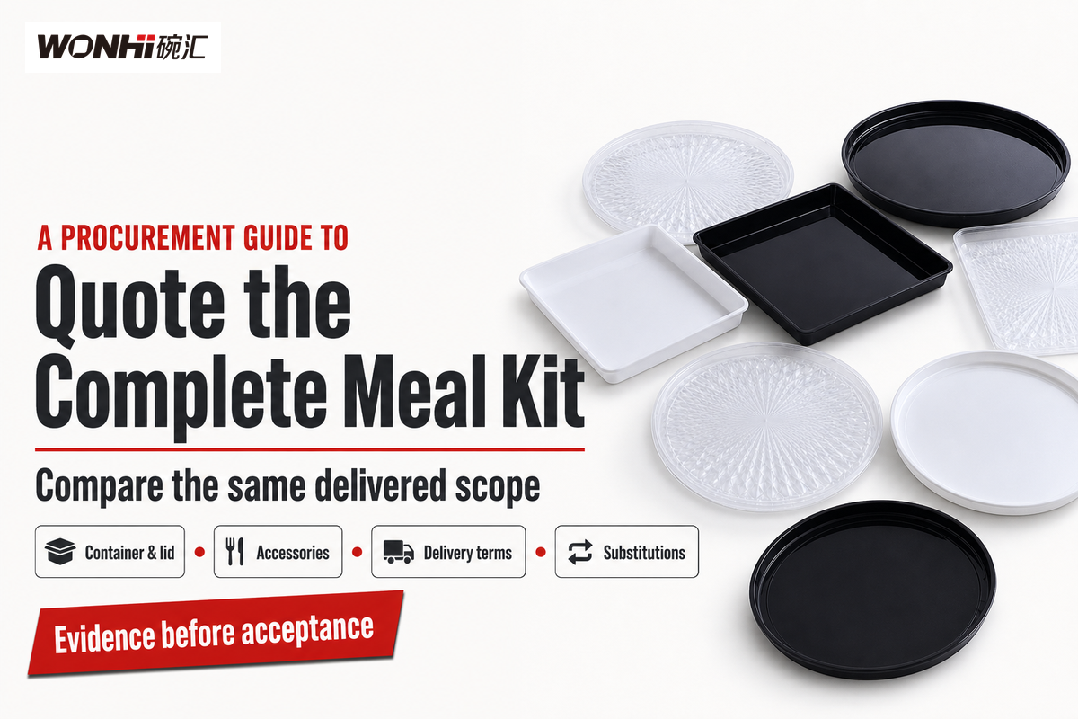 Quote the whole meal kit and agree on supply terms